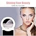 Rechargeable Selfie Ring Light - Tekcast 36 LED Clip-on LED Camera Light, Round Shape LED Fill-Light for Phone Pad Galaxy, Other Smart Photography Phones, White