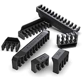 EZDIY-FAB Shield Cable Comb Kit for 16AWG, 18AWG PSU Cable Extension,Includes 4 x 24P + 16 x 8P + 8X 6P-Black