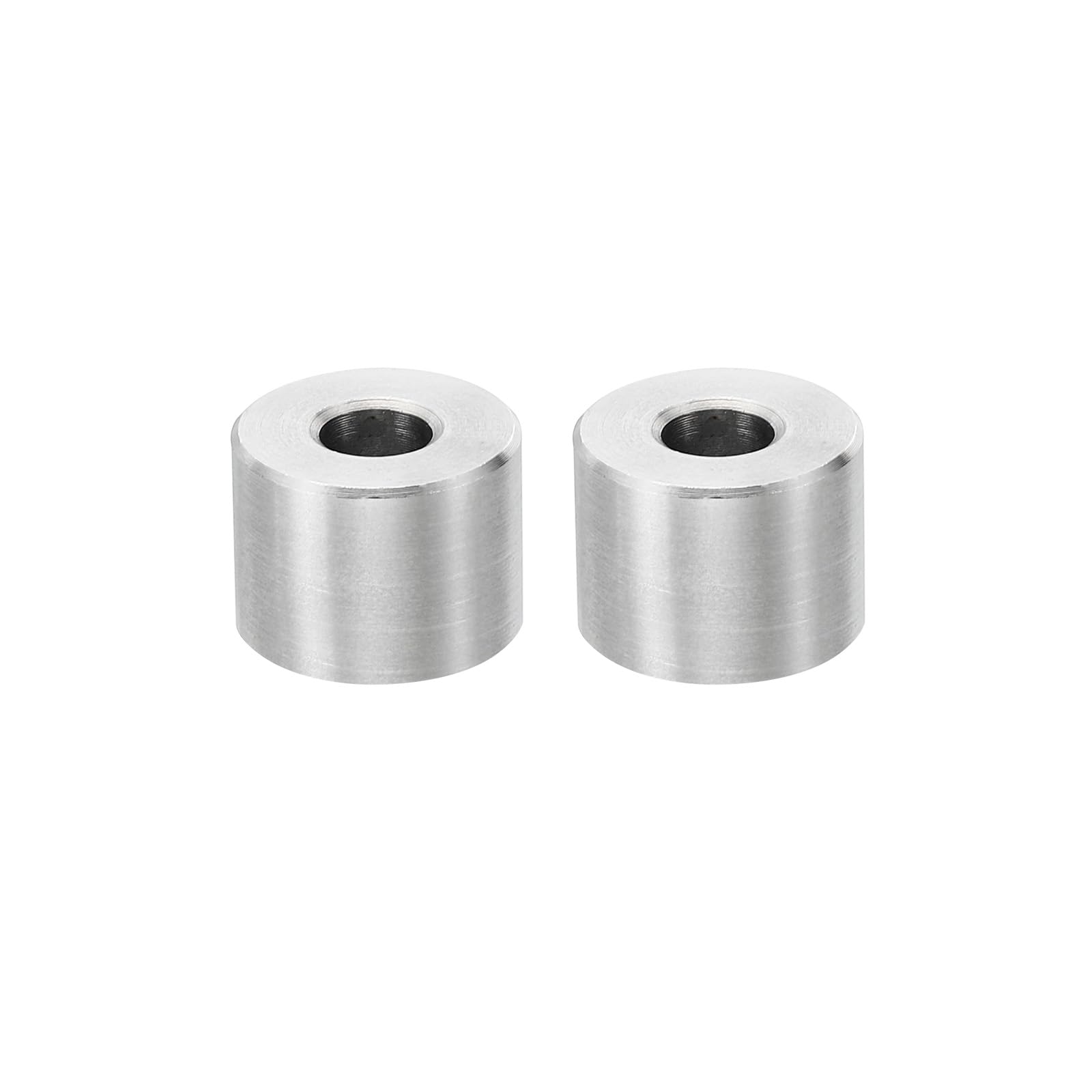 PATIKIL M6 Stainless Steel Spacers, 2 Pcs Metal Spacer Stainless Steel 6.2mm ID x 16mm OD x 12mm L Spacer Screw Standoff Round for 1/4" or M6 Screw Bolts