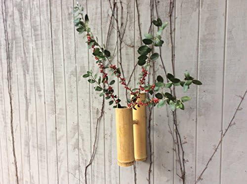 Wall-Mounted Bamboo Vase