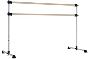 VITA VIBE VITA Barre Portable Freestanding Double Ballet Barre, Prodigy, Wood | Adjustable Height, USA Made, Home or Gym Exercise Equipment for Kids & Adults | Dance, Fitness, Pilates