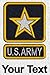 Personalized Custom Embroidered U.S. Army Star Design on Polo Shirt