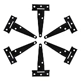 Piutouyar 6Pcs T Strap Hinges 3 Inch, Tee Hinge