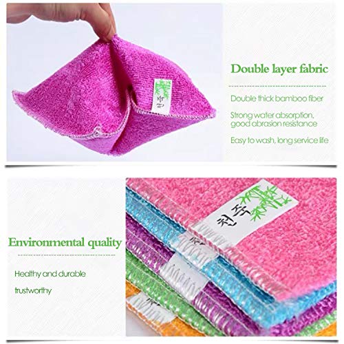 Ls-opTImal-Bamboo-Dish-Cloths-Kitchen-WipesColor-Rags-5-Packs-Washable-Reusable-Absorbent-Sustainable-Durable-Dish-Rags-Replace-Your-Sponge7-x-9-in100-Bamboo-Fiber