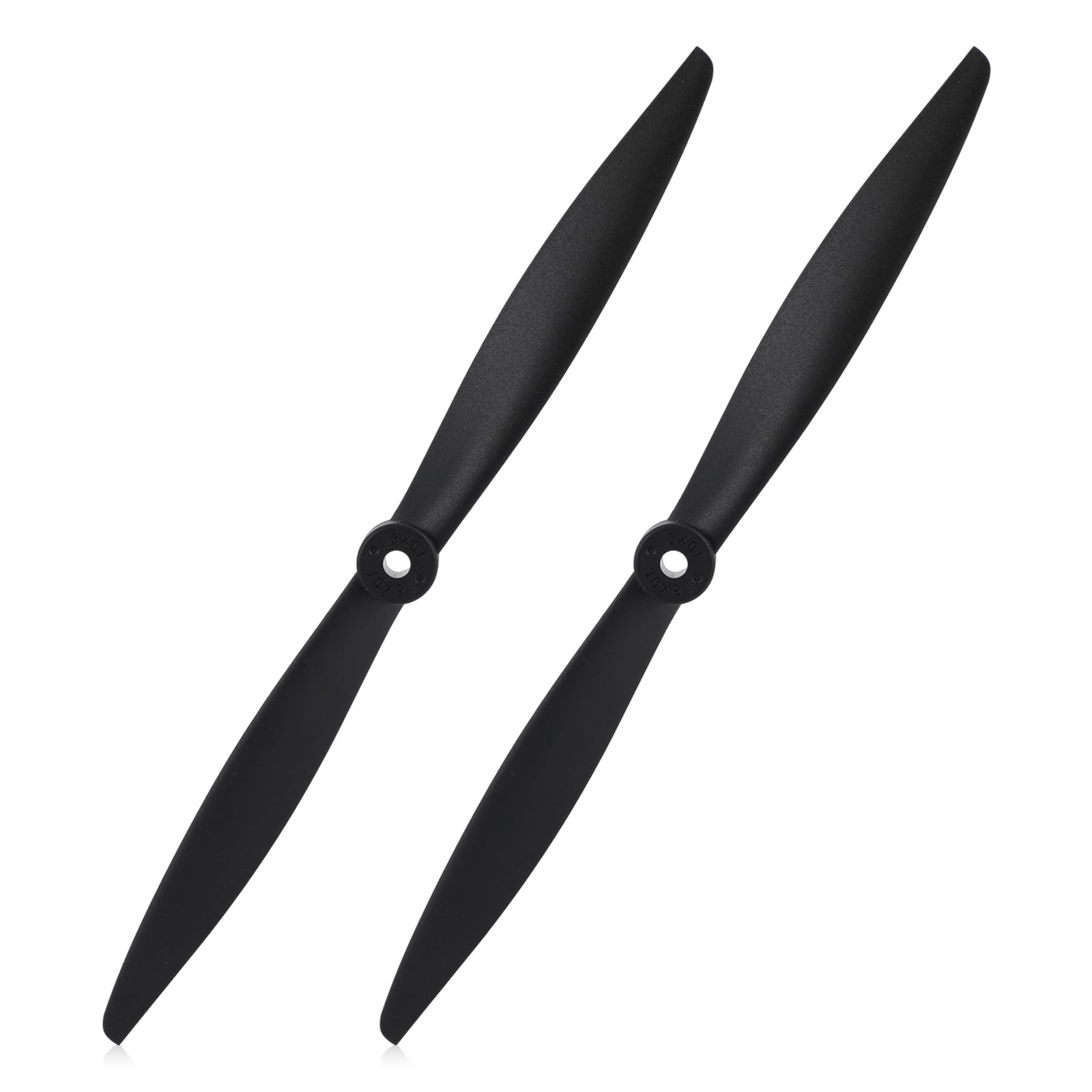 Fukaisu 2pcs 2-Blade RC Propeller 10x5 Compatible with FMS 1200mm Super EZ & 1220mm Ranger FMSPROP022, High Performance Plastic Replacement Prop for RC Airplane Models (Black)