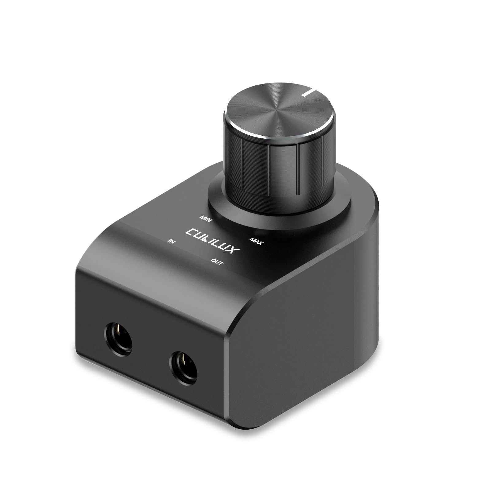 Cubilux 3.5mm Stereo Volume Controller, Headphones Volume Attenuator with Full Aluminum Alloy Case Compatible with Interference Isolation, 1/8-Inch Volume Inline Volume Control