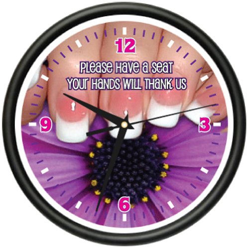 NAIL SALON Wall Clock tech polish manicurist beauty Home