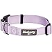 Blueberry Pet Essentials Medium Dog Collar in Lavender | Adjustable & Eco-Friendly Durable Nylon Strap | Classic Collar for Medium Dogs, Boy & Girl Pets