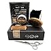 Beard Grooming and Trimming Kit for Men Care, Unscented Beard Oil, Mustache and Beard Balm Butter Wax, Beard Brush, Beard Comb, Barber Scissors for Styling, Shaping and Growth Set Box