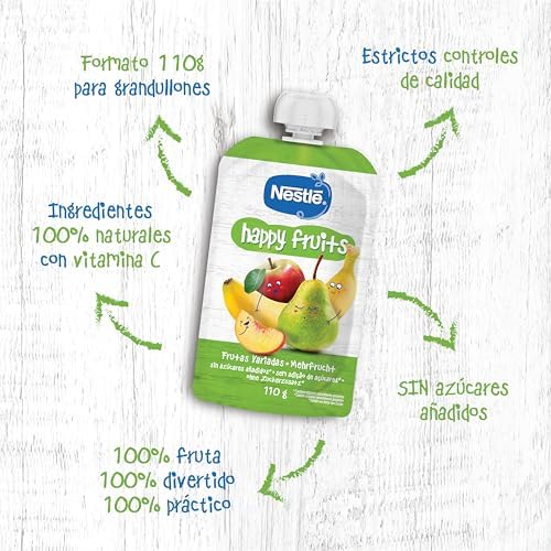 Nestlé pure happy fruits 110g - embalagem de 8