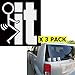 Xotic Tech 3Pcs F*ck-It Funny JDM Sticker Decal Vinyl Graphic for Cars Bumper Window Trucks Vans Walls Laptop 4