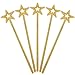 XiangGuanQianYing 13.4 Inch Princess Wands Princess Party Supplies Star Princess Wand Gold Wand(5 Pack)