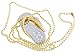 Crystal Diamond Slipper Jewelry USB Flash Drive with Necklace:8GB(Gold)