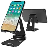 ï¼ˆ2 in 1ï¼‰ Tecboss Tablet Stand, Multi-Angle Adjustable Desktop Cell Phone Stand Holder for Nintendo Switch, iPad Mini Air 2 3 4 Pro, iPhone 6 7 8 X Plus - Easy Adjust & Take Anywhere (Black)