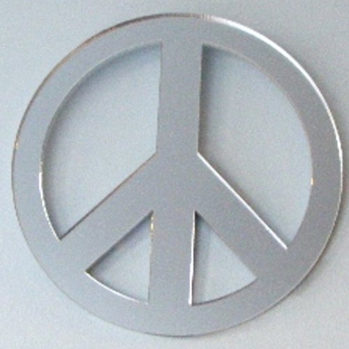 Super Cool Creations Peace Symbol Mirror - 45cm x 45cm