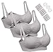 HOFISH 3PACK Full Bust Seamless Nursing Maternity Bras Bralette S-XXL with Extra Bra Extenders & Clips