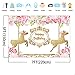 Mehofoto Carousel Birthday Backdrop Pink Floral Gold Photography Background 7x5 Carousel Party Vinyl Backdrops for Children Kids