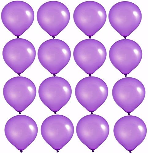 Elecrainbow 10 Inch Light Purple Balloons, Round Matte Balloons for Party Decoration, Birthday, Wedding, Holiday, Balloon Arch Modeling, Pack of 100