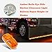 NPAUTO Partszone 10Pcs Amber Side Marker Lights Double Bullseye 10 LED Trailer Clearance Light Bulls Tiger Eye for Truck RV Boat Camper Trailers