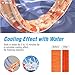 N-rit Cooling Scarf. Wrap a Soaked Tie Around Neck or Head to Instantly Chill Out. Crystal Polymer Technology Keeps Cool & Reusable. Great for Summer, Outdoor Activities & Sports. [Light Blue]