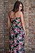 Maxi Dresses for Women, Plus Size Summer Beach Dress, Strapless, Vintage Floral