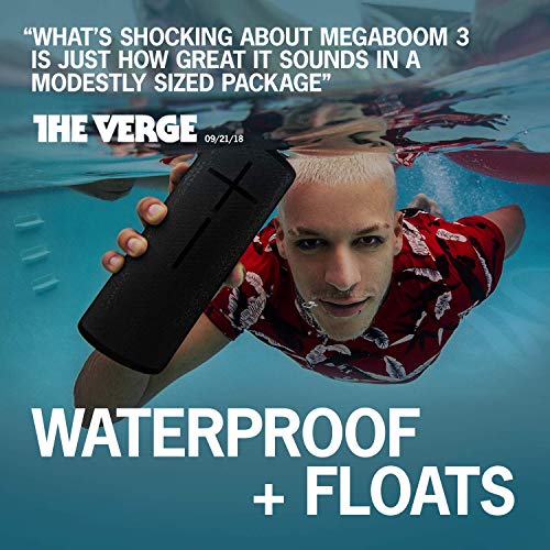 Ultimate Ears MEGABOOM 3 Portable Bluetooth Wireless Speaker (Waterproof) Night Black (Renewed)