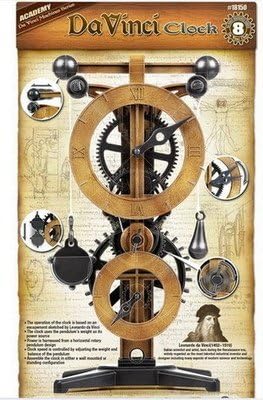 Academy 18150 Leonardo Da Vinci Machines Series model kit classic Clock Education assembly plastic Model