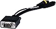 Monoprice 102509 VGA to S-Video/RCA (Composite) Adapter Cable, Black