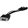 Monoprice 102509 VGA to S-Video/RCA (Composite) Adapter Cable, Black