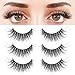 BEPHOLAN 3 Pairs False Eyelashes Synthetic Fiber Material| 3D Mink Lashes| Cat Eyes Look| Reusable| 100% Handmade & Cruelty-Free| XMZ24 primary