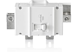 Leviton Main Circuit Breaker, 100 Amp, 2-Pole, Thermal Magnetic, LM100-T, White