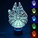 Petcaree SOKOS Nightlight, 3D visualization Illusion Multi-Colored Change USB Touch Button LED Desk Lamp, Table Light for Room Decorative or Gifts for Friends/Kids (Millennium)