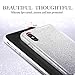 ESR Makeup Glitter Case for iPhone Xs/iPhone X, Glitter Sparkle Bling Cover [Three Layer] for iPhone 5.8 inch (Ombre Black)