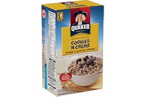 Quaker Instant Oatmeal Cookies 'N Creme in 8 individual packs, 304g total