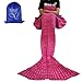 heartybay Crochet Mermaid Tail Blanket for Adult, Super Soft All Seasons Sleeping Mermaid Blanket (71