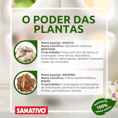 Shampoo Anticaspa Sanativo – Com Aroeira, Chá Verde, Melaleuca, Mentol, Ácido Lático, Salgueirinha e Salgueiro Branco | Combate Caspa, Oleosidade, Coceira e Refresca o Couro Cabeludo