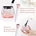 Makeup Brush Cleaner, Cleans Makeup Brushes in Seconds - Makeup Brush Cleaner and Dryer Machine with 360 Rotation for Deep Thorough Cleaning by BOOCOSA