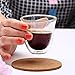 VARANO Double Walled Espresso Glasses Demitasse Cup/Mug Shot Glasses – Cool to the Touch, Set of 2