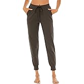 AvaCostume Women's Lightweight Cotton Sweatpants Yoga Joggers Lounge Casual Pants with Pockets