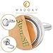 WADOXY Premium Magnetic Hooks, 6 Pack Including 2 Extra Magnetic Clips- Super Strong Heavy Duty Neodymium 25 LB Set With Stickers, Organization Magnets For Indoor/Outdoor Multi-Use
