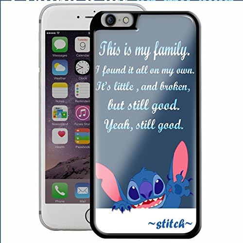 Lilo and Stitch Sympathetic Quote for Iphone and Samsung Galaxy Case (Iphone 6/6s Plus Black)