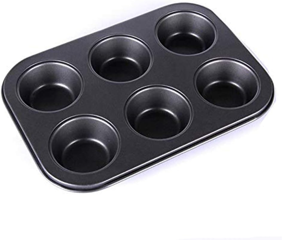 DIVCHI 6 Cups Muffin Tray Nonstick BPA Free & Dishwasher Safe Cupcake