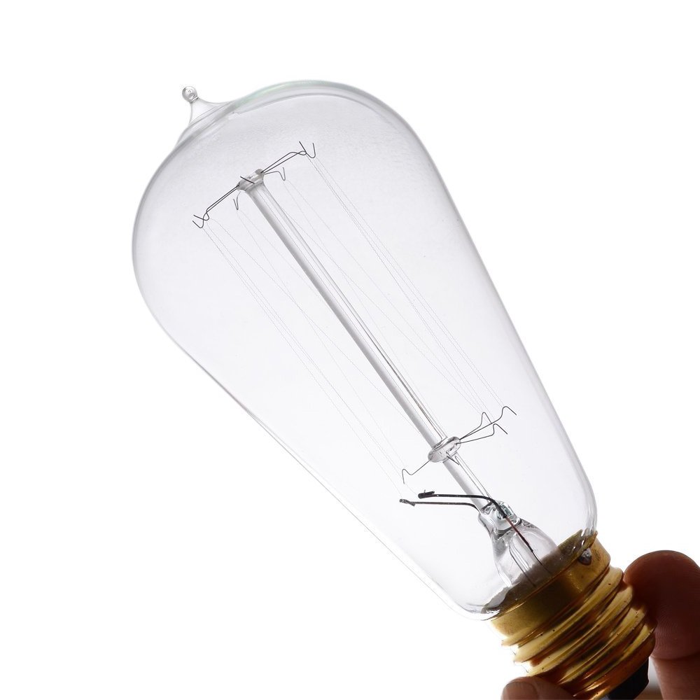 60W Edison Light Bulbs ST58 Filament Vintage Bulb Antique Style Incandescent eBay