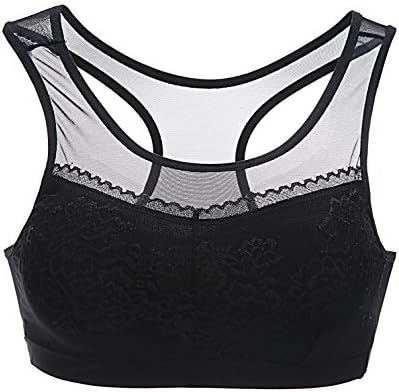 Plus Size Floral Lace Unlined Stretchy Strapless See Through Bandeau Tube Top (one size, Black)