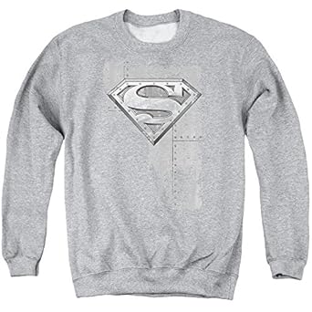 Download Superman Riveted Metal Unisex Adult Crewneck Sweatshirt ...