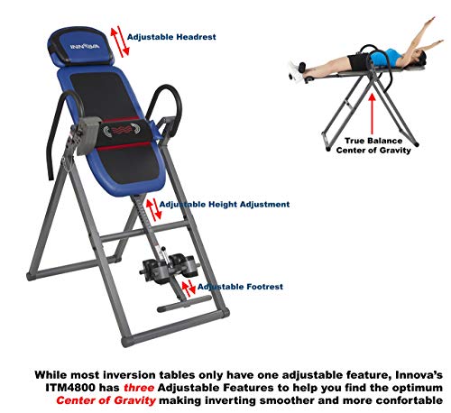 Innova ITM4800 Advanced Heat and Massage Therapeutic Inversion Table (Renewed)