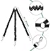 cocopet [New Version] Heavy Duty Sturdy 3 Way Nylon No Tangle Bungee Dog Pet Coupler Leash Reflective, Adjustable No Pull Elastic Three Way Dog Trainnig Coupler, Jet Black