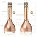 Portable Wireless Karaoke Microphone, Bluetooth Speaker Player for Music Playing Singing at Home KTV Party Travel Outdoor, Adapt to Apple iPhone Android Smart Phone PC Apps (Gold)