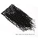 ABH AMAZINGBEAUTY HAIR Jerry Curly Clip in Hair Extensions Real Human Hair 3B 3C Double Wefts Curly Clip ins for African Americans 120g 7 Pieces 17 Clips 120 Grams, Natural Black 12 Inch