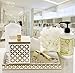 Creative Scents Diamond Lattice Q-Tip Holder, Cotton Ball Jar, Resin Cotton Swab Container, Decorative Bathroom Vanity Canister Jars with Lid for Q-Tips, Cotton Balls, Cosmetic Pads
